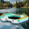 Multi-Color Inflatable Floating Dock with Detachable Ladder and Lounge Mesh